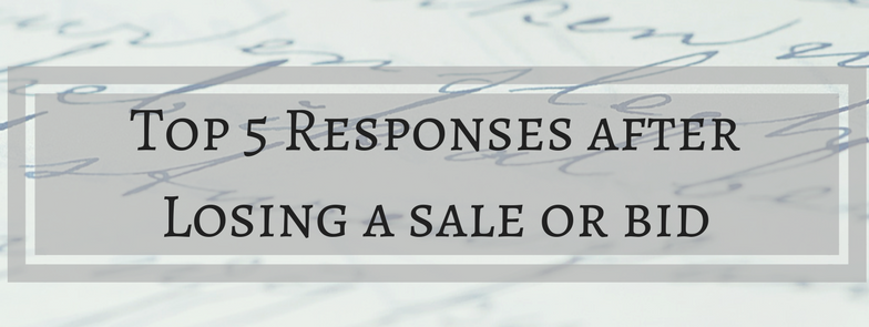 Top response template for sale bid loss banner