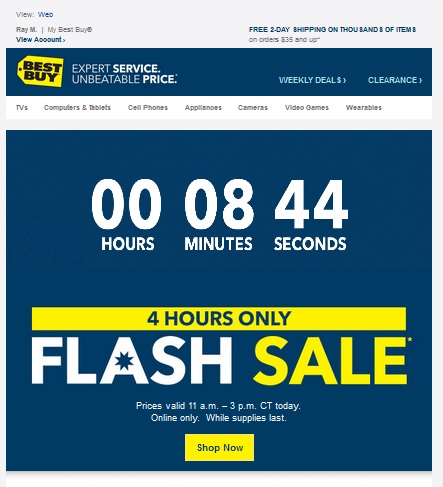 Best Buy Flash Sale