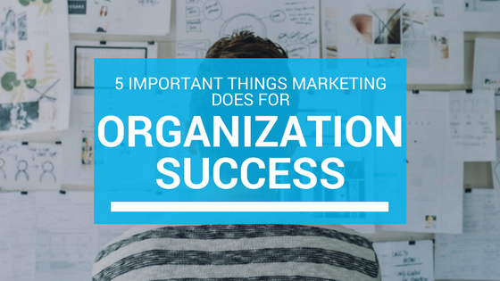 5 important things marketing does or organization success
